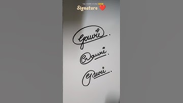 @Signature ✍️#GAURI Name 🎉💞🎉 #youtubeshorts #cursive #handwriting #calligraphy