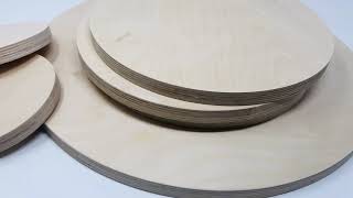 3/4” thick Baltic Birch Circles