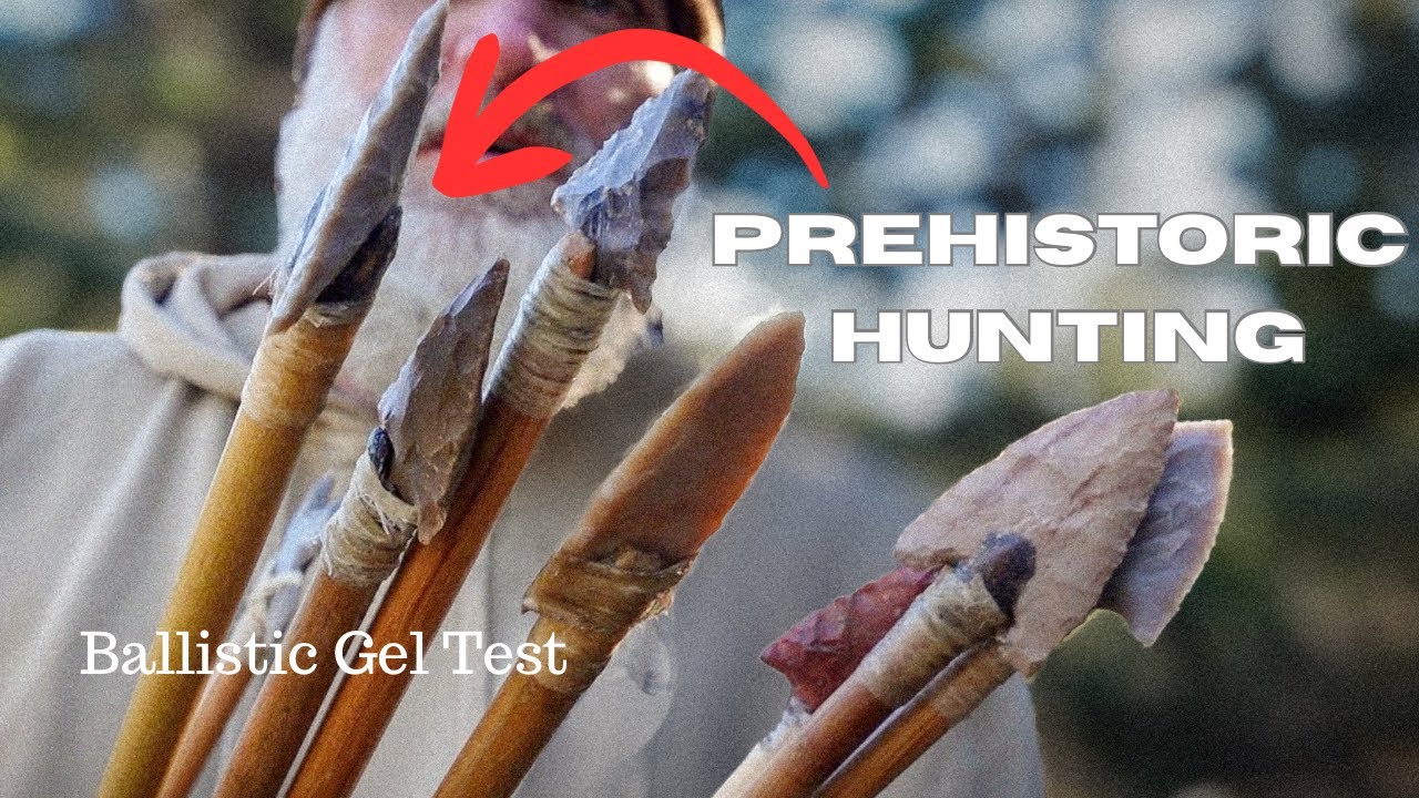 Prehistoric Hunting   Stone Point vs  Ballistics Gel