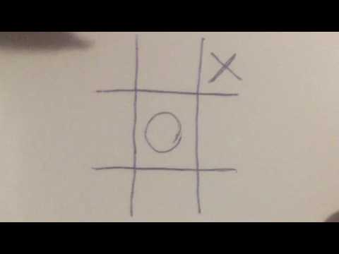 How to win at tic tac toe EVERY TIME! (quick tutorial)