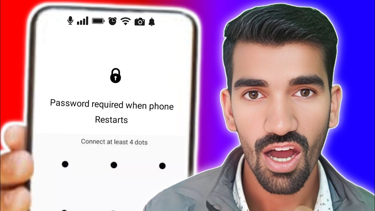 Password Required When Phone Restart - YouTube