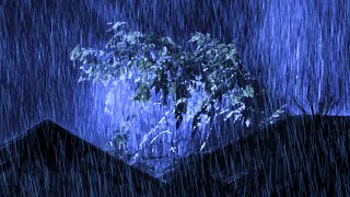 Emotional Healing and Stop Anxiety to Sleep Instantly with Heavy Rain & Thunder on Tin Roof at Night