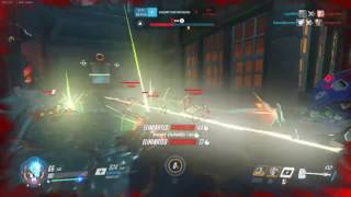 Reinhardt Sextuple - Overwatch Earthshatter Team Kill