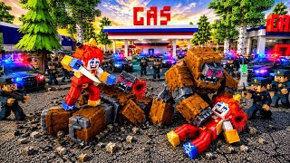 School party craft –jokers and big monsters biggest fight police also came 😱