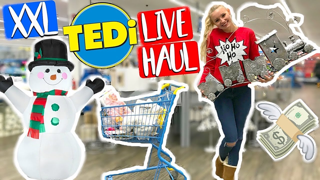 ICH KAUFE NACHTS ALLEINE TEDI LEER 😱 1€ Shop LIVE HAUL!