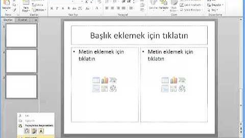 Powerpoint 2 - Slayt Ekleme - Silme - Taşıma
