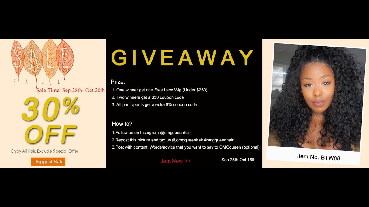 Giveaway is Underway!! Sample Repost to Get Free Wigs!! | OMGqueen.com