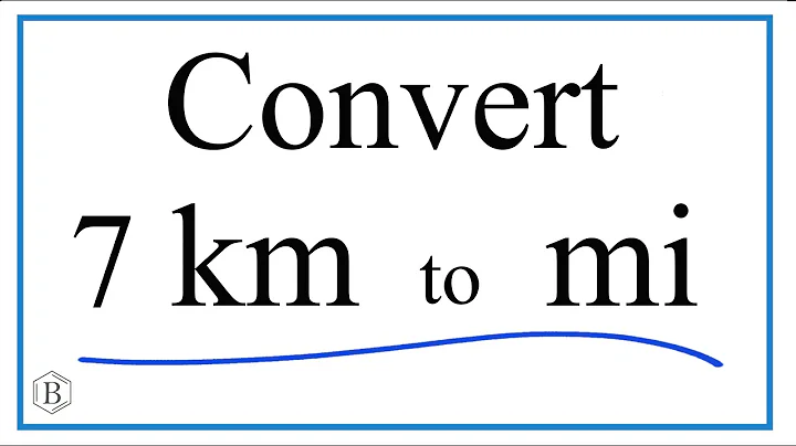 How to Convert 7 km to Miles  (7 km to mi)