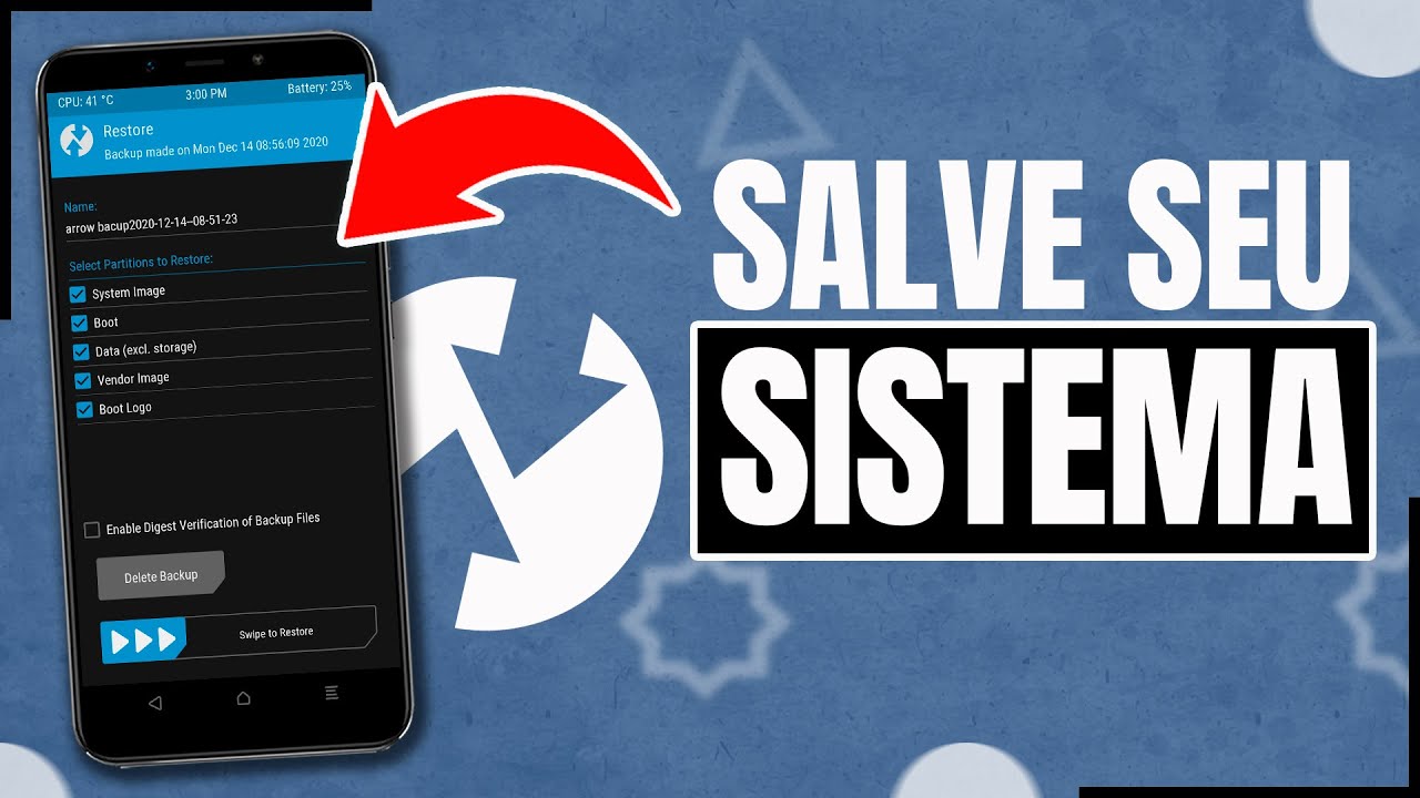 APRENDA!!Como fazer BACKUP DA ROM do seu celular pelo TWRP (BACKUP E RESTAURAÇÃO)