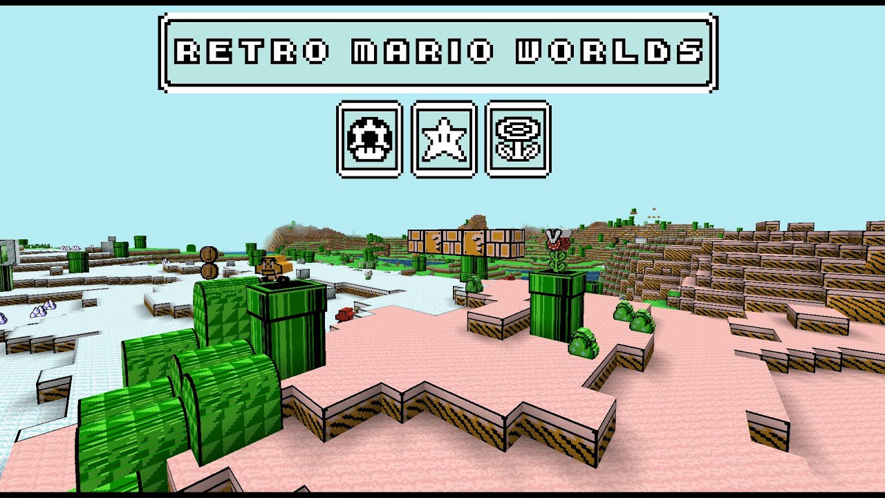 Retro Mario Worlds Mod for Minecraft 1.20.1 - YouTube