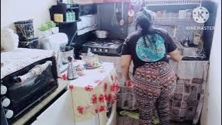 روتيني اليومي 🔥💃 تنظيف المطبخ دوشت🛀🧖 معكم اش هذا الشيء درت في راسي🥳🥳