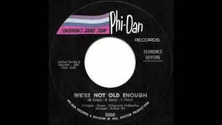 Video thumbnail of "Florence Devore - We're Not Old Enough"