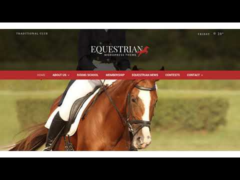 Equestrian - Horses and Stables WordPress Theme | Themeforest Website Templates and Themes