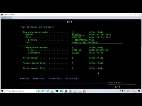 FORMATION AS400 10 SFL SDA COBOL Part1