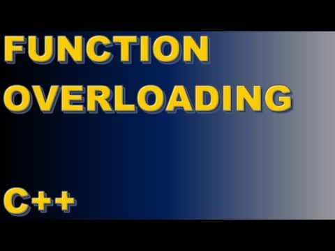 Function Overloading (C++) - YouTube