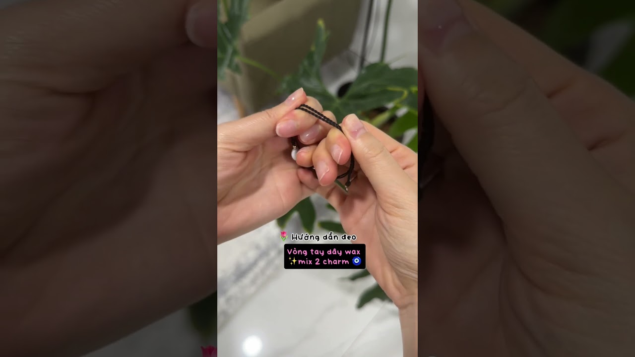 🎥 Hướng dẫn đeo vòng tay dây wax mix 2 charm Evil Eye 🧿 #myblissaccessories #evileye #nazar #handmade — Video review, click xem trên YouTube