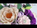 Букет из зефирной глины "Садовая Роза" Flower clay craft tutorial "Garden Rose'