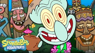 Squidward's Tiki Land Song 🗿 | Full Scene 'Enchanted Tiki Dreams' | SpongeBob