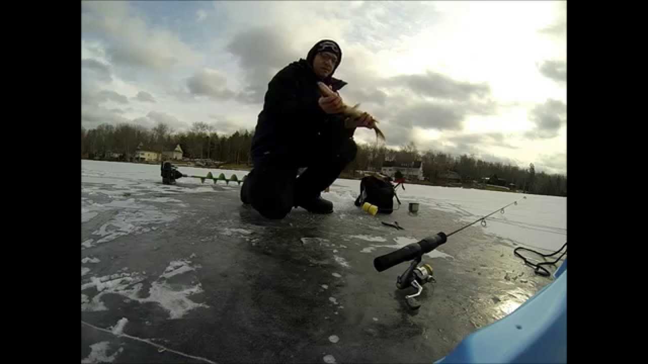 Ice Fishing. Pickerel. Shortt's Lake, Nova Scotia YouTube