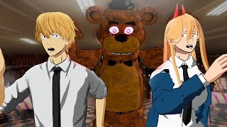 Denji And Power Work At Five Nights At Freddys Chainsaw Man Vr Fnaf