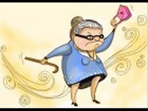 How to draw an Old Lady - YouTube