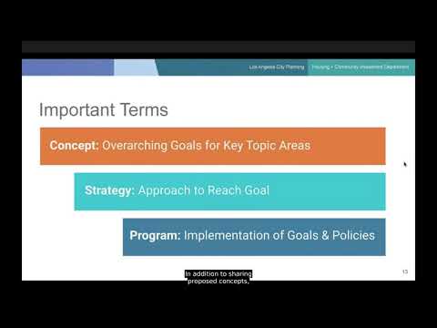 Housing Element 2021-2029 Concepts Webinar