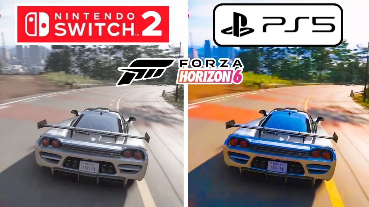Forza Horizon 6 PS5 vs Nintendo Switch 2 Graphics Comparison - YouTube