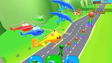 🚗Shape shifting running funny games all levels 1227