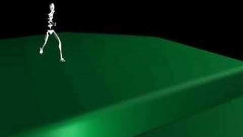Skeleton 3d max animation walk, run and jump