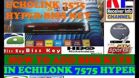 ECHOLINK 7575 HYPER HD RECEIVER BISS KEY OPTION