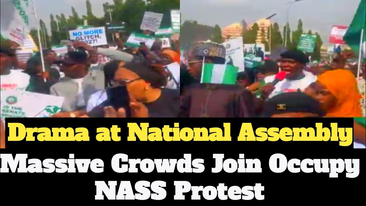 Прямая трансляция: Хаос в Абудже: Питер Оби присоединился к массовой акции протеста против запрет...