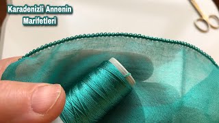 Tek Seferde Bi̇ten Zari̇f, Sirali, Şahane İğne Oyasi Modeli̇