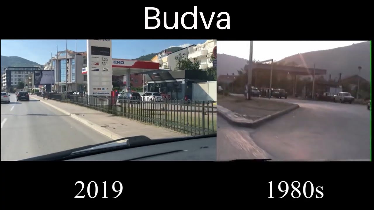 Будва 30 лет назад и сейчас / Budva 30 years ago and now