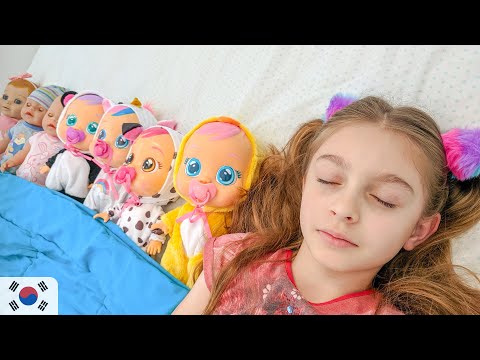 Ten in the bed song | 동요와 아이 노래 | 어린이 교육 | Sunny Kids Songs in Korean