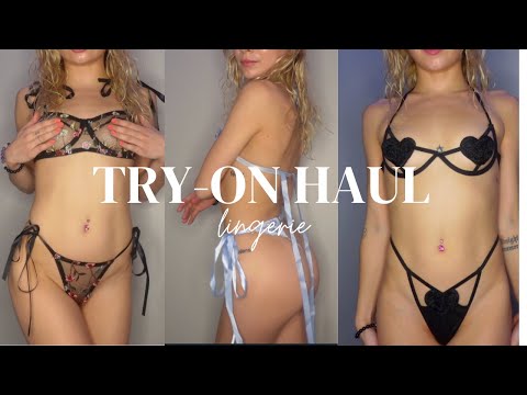 very late LINGERIE TRY-ON HAUL