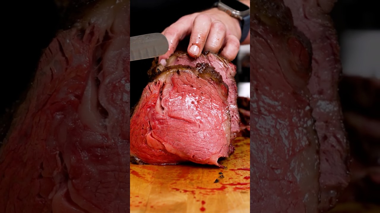 🎄The Grill Dads' "Coast-to-Coast Pink" Holiday Prime Rib | Bear Mountain’s Cherry BBQ Pellets 🍒🔥