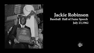 Jackie Robinson  Baseball Hall of Fame Speech (1962) #HappyBirthdayJackie