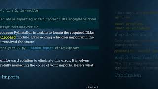 How to Fix the PyInstaller Import Error for win32clipboard