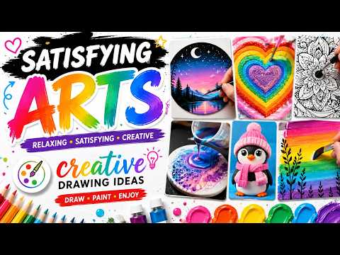 Most Satisfying Art Ideas 🎨 | Relaxing and Creative Art Compilation || Creative Drawing Ideas
