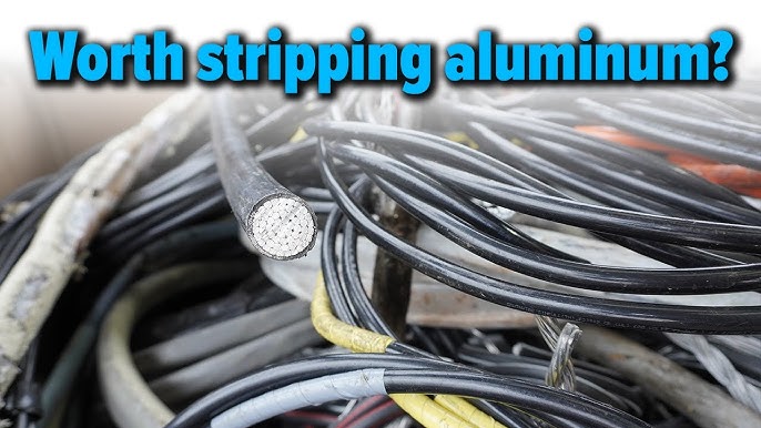 Scrapping and stripping aluminum wire (1S wire) to increase the