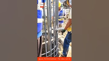 STEEL POWER ⚙️💪 genius construction tool in action! 😳#skills #crafts #engineering #wow