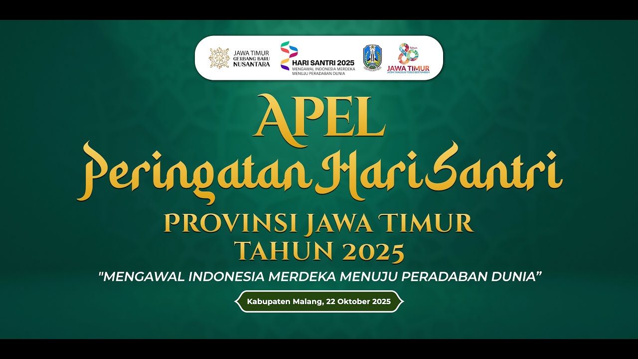 🔴LIVE APEL PERINGATAN HARI SANTRI PROVINSI JAWA TIMUR TAHUN 2025