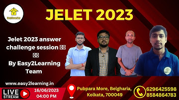 Jelet 2023 answer challenge session 🔥🔥🔥🔥 | By Easy2Learning