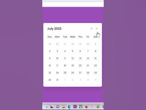 Create A Dynamic Calendar in HTML CSS & JavaScript - YouTube