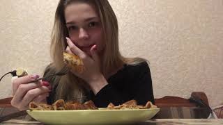 MUKBANG/Блинчики с мясом/Какие планы на день рождения 💗