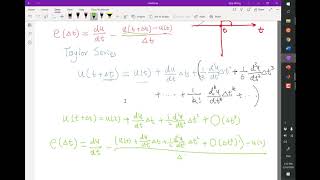 Lecture 1.7. Higher order Taylor series terms and truncation error