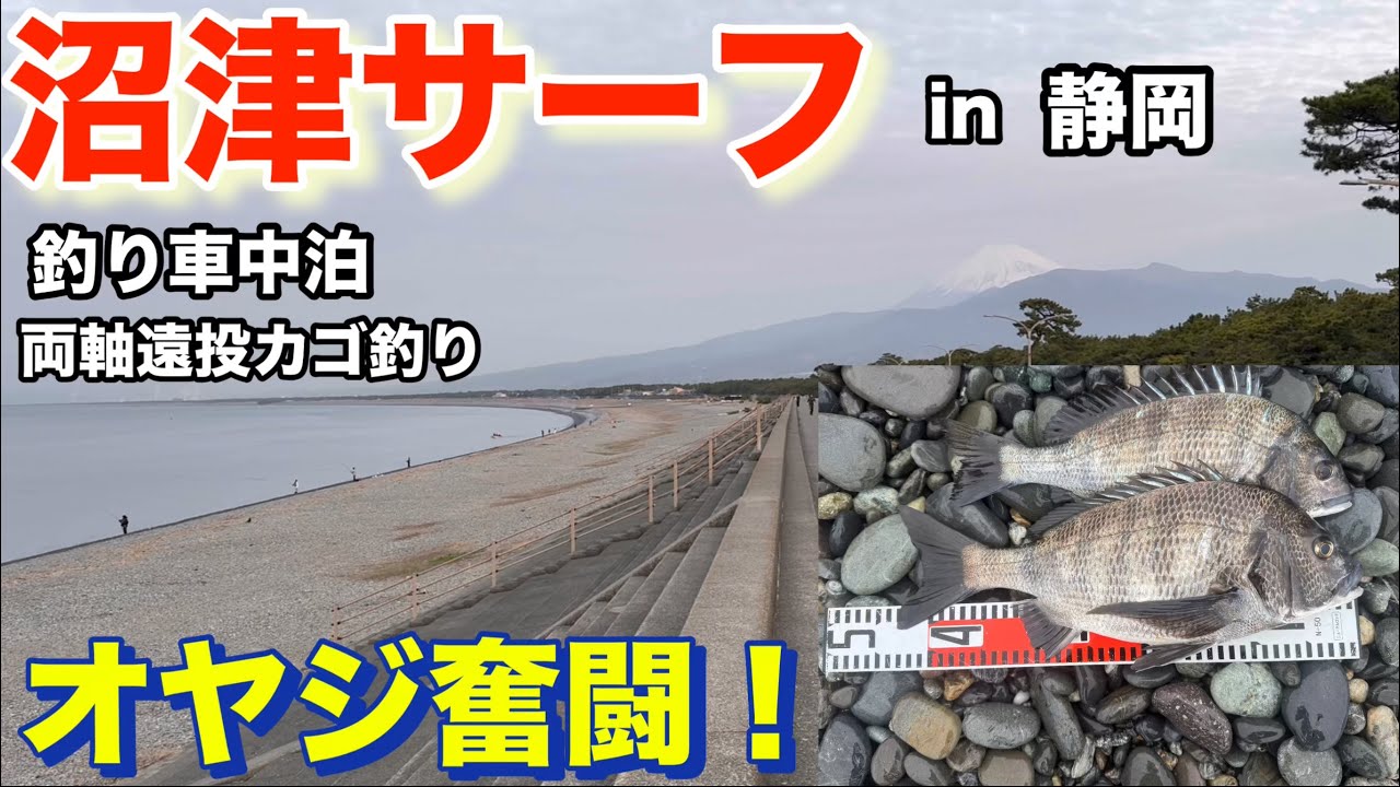 【沼津サーフ】釣り車中泊、オヤジ奮闘！