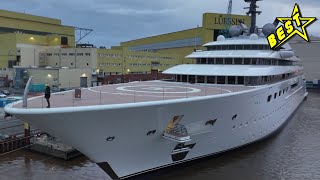 Best Luxury: ONE OF LARGEST YACHTS in The World! Mega Yacht BLUE Spectacular- Lürssen Yachts!