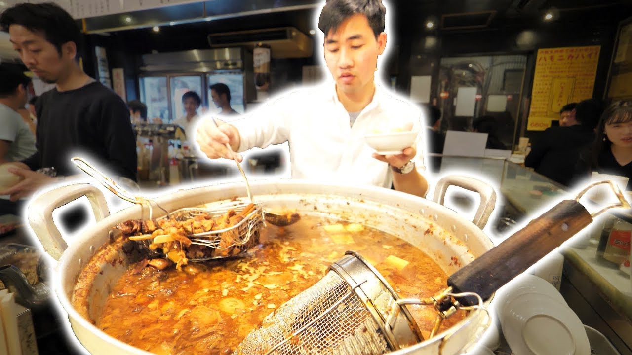 Japanese Street Food Tour DEEP in Tokyo, Japan! TASTY Japanese BBQ + Pork Gyoza and AMAZING Sushi!