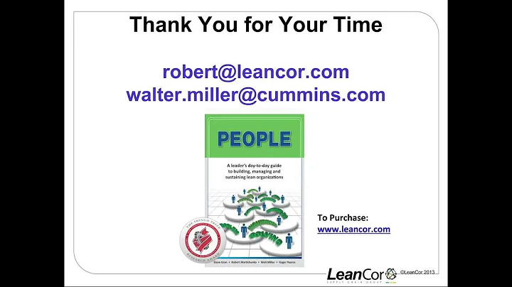 Lean Leadership Webinar with Robert Martichenko an...